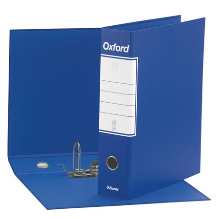 biblioraft a4 cu cutie 8 cm esselte oxford albastru 9608