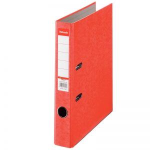 biblioraft a4 marmorat color 5 cm esselte rainbow rosu 9621