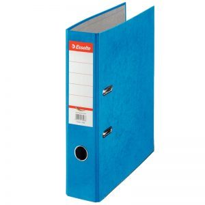 biblioraft a4 marmorat color 75 cm esselte rainbow albastru 9623