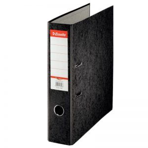 biblioraft a4 marmorat color 75 cm esselte rainbow negru 9625
