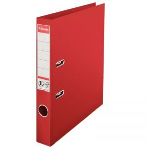 biblioraft a4 plastifiat 5 cm esselte standard rosu 9651
