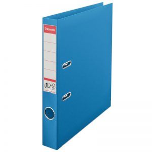 biblioraft a4 plastifiat 5 cm esselte standard vivida albastru 9658