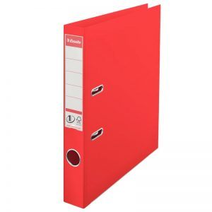 biblioraft a4 plastifiat 5 cm esselte standard vivida rosu 9661
