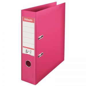 biblioraft a4 plastifiat 75 cm esselte standard fuchsia 9681