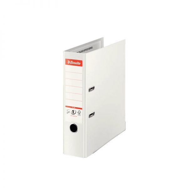 biblioraft a4 plastifiat 8 cm esselte jumbo plus vivida alb 9698