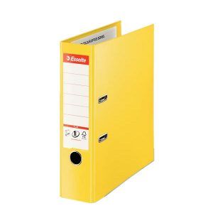 biblioraft a4 plastifiat 8 cm esselte jumbo plus vivida galben 9700