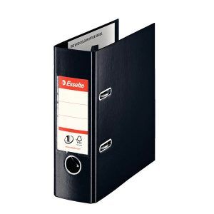 biblioraft a5 plastifiat 75 cm esselte standard vivida portrait negru 9707