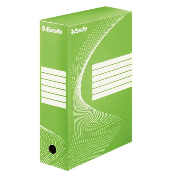 cutie de arhivare din carton verde esselte vivida 352x100x250 mm 9784
