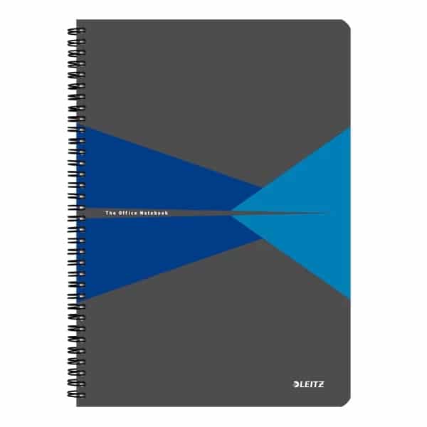 caiet de birou a4 cu coperti din carton laminat leitz office matematica albastru 90 file 10021