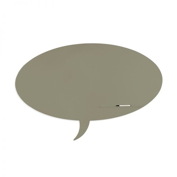 SKINSHAPE 'TALK' MAGNETIC CU SUPRAFATA LACUITA, DESIGN FARA CADRU, CU FORMA, CULOARE GRI INCHIS, DIMENSIUNE 100 X 150 CM HERLITZ