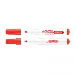 MARKER WHITEBOARD ROSU, PREVAZUT CU BURETE SI MAGNET HERLITZ