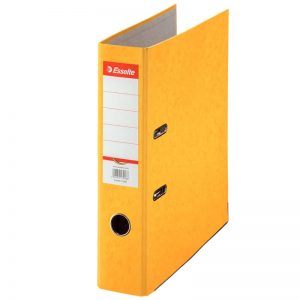 Biblioraft A4 marmorat color 7.5 cm Esselte Rainbow - galben