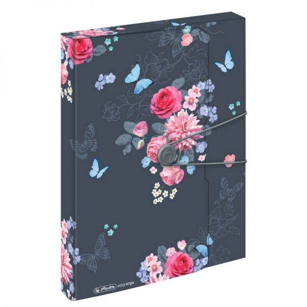 MAPA A4 DOCUMENTE PP, 4CM, EASY.ORGA TO GO MOTIV LADYLIKE FLOWERS HERLITZ