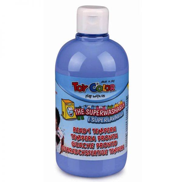 Tempera superlavabila Toy Color Pastel, 500 ml, albastru