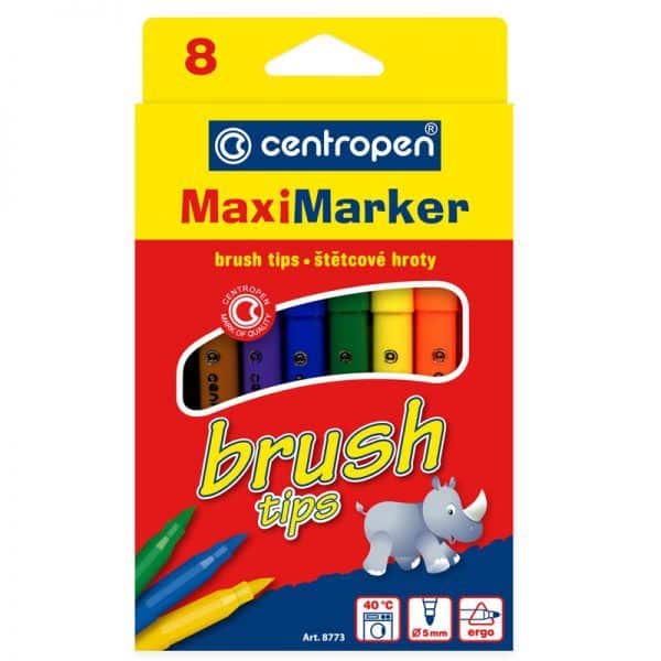 marker centropen 8773 brush 8 culoriset 8440