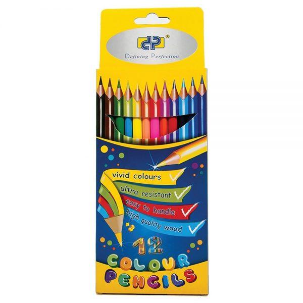 creioane colorate 12 culori dp collection premium 6359