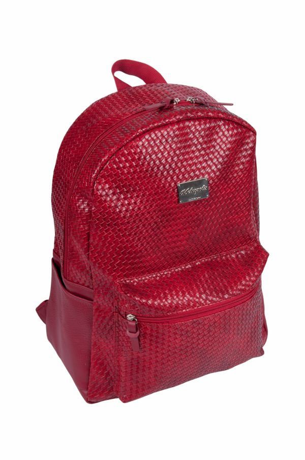 rucsac cu compartiment pentru laptop din piele sintetica dp collection metropolis 156 6133