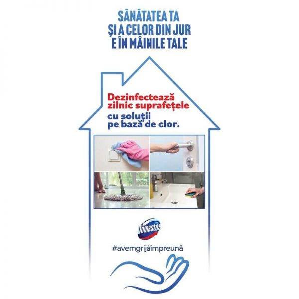 Dezinfectant inalbitor anticalcar Domestos Pink, 750 ml - imagine 4